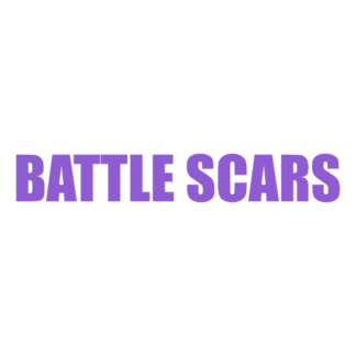 Battle Scars Decal (Lavender)